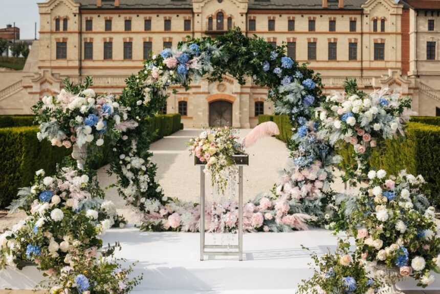 arc de mariage fleur